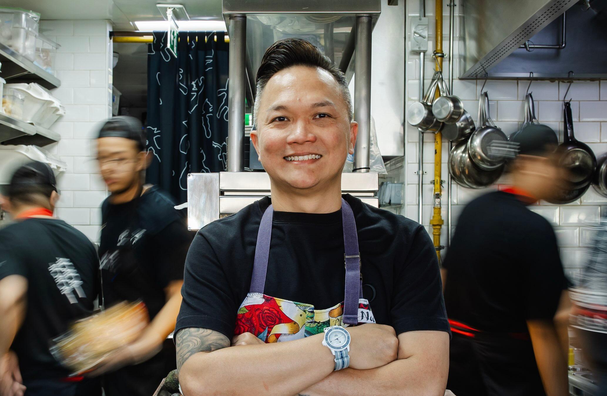 Chefs Reif Othman and Dmitrii Blinov create a four hands dinner